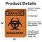 Signmission Biohazard With Symbol OSHA Warning Sign, Vinyl Decal, 10in W x 14in L, 2PK OS-2PACK-WS-D-1014-V-12989 - alternate 4